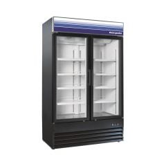 29 cu ft 2 Door Mechandiser Refrigerator (Black)