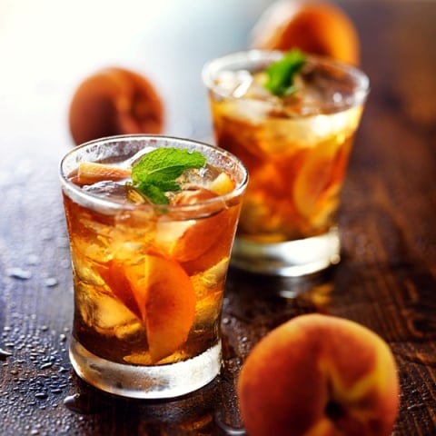 peach whisky iced tea 2